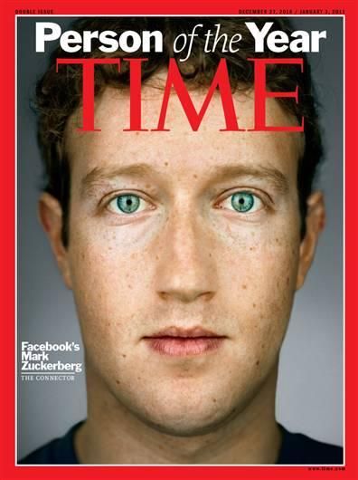 Facebook创始人扎克伯格获评时代年度人物